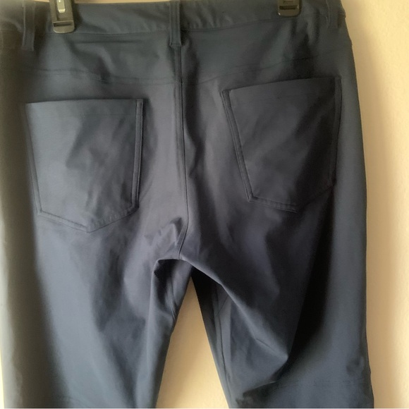 Lululemon Men’s ABC Slim Fit Trouser Warpstreme 34/28 Navy - Picture 6 of 7